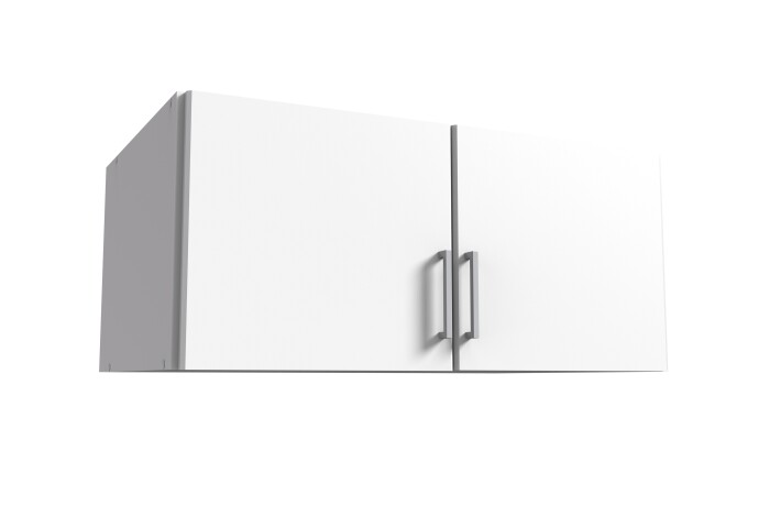 Schrankaufsatz >Click< (B/H/T: 90x40x58 cm) in Weiß - 90x40x58cm (BxHxT)