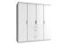 Kleiderschrank >Click< (B/H/T: 180x198x58 cm) in Weiß - 180x198x58cm (BxHxT)
