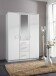 Kleiderschrank >Click< (B/H/T: 135x198x58 cm) in Weiß - 135x198x58cm (BxHxT)