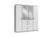 Kleiderschrank >Click< (B/H/T: 180x198x58 cm) in Weiß - 180x198x58cm (BxHxT)
