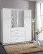 Kleiderschrank >Click< (B/H/T: 180x198x58 cm) in Weiß - 180x198x58cm (BxHxT)