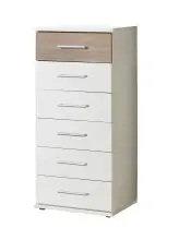 Kommode >Click< (B/H/T: 46x106x40 cm) in Weiß...