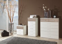 Kommode >Click< (B/H/T: 46x106x40 cm) in Weiß...