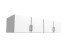 Schrankaufsatz >Click< (B/H/T: 180x40x58 cm) in Weiß - 180x40x58cm (BxHxT)