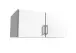 Schrankaufsatz >Click< (B/H/T: 90x40x58 cm) in Weiß - 90x40x58cm (BxHxT)