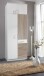 Kleiderschrank >Click< (B/H/T: 90x198x58 cm) in Weiß - 90x198x58cm (BxHxT)