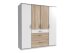 Kleiderschrank >Click< (B/H/T: 180x198x58 cm) in Weiß - 180x198x58cm (BxHxT)