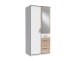 Kleiderschrank >Click< (B/H/T: 90x198x58 cm) in Weiß - 90x198x58cm (BxHxT)