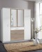 Kleiderschrank >Click< (B/H/T: 180x198x58 cm) in Weiß - 180x198x58cm (BxHxT)