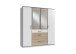 Kleiderschrank >Click< (B/H/T: 180x198x58 cm) in Weiß - 180x198x58cm (BxHxT)