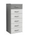 Kommode >Click< (B/H/T: 46x106x40 cm) in Weiß - 46x106x40cm (BxHxT)