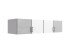 Schrankaufsatz >Click< (B/H/T: 180x40x58 cm) in Weiß - 180x40x58cm (BxHxT)