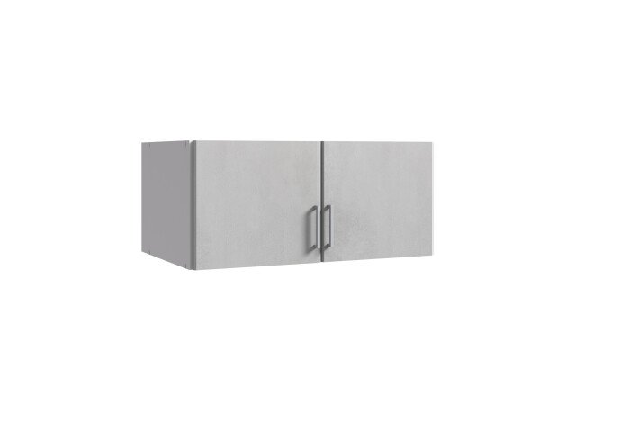 Schrankaufsatz >Click< (B/H/T: 90x40x58 cm) in grau - 90x40x58cm (BxHxT)