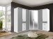 Kleiderschrank >Click< (B/H/T: 135x198x58 cm) in Weiß - 135x198x58cm (BxHxT)