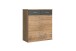 Kommode >Click< (B/H/T: 90x106x40 cm) in Plankeneiche-Nachbildung