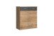 Kommode >Click< (B/H/T: 90x106x40 cm) in Plankeneiche-Nachbildung