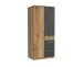 Kleiderschrank >Click< (B/H/T: 90x198x58 cm) in Plankeneiche-Nachbildung