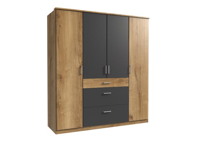 Schwebetürenschrank >Cardiff< (B/H/T: 180x198x64 cm) Plankeneiche, 429,95 €