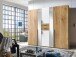 Kleiderschrank >Odessa< (B/H/T: 225x208x58 cm) in Plankeneiche-Nachbildung