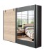 Kleiderschrank >Malmö< (B/H/T: 225x210x65 cm) in Graphit - 225x210x65cm (BxHxT)