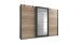 Kleiderschrank >Malmö< (B/H/T: 270x210x65 cm) in Graphit - 270x210x65cm (BxHxT)
