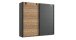 Kleiderschrank >Malmö< (B/H/T: 225x210x65 cm) in Graphit - 225x210x65cm (BxHxT)