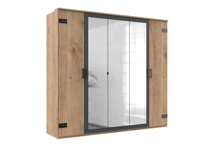 Komplettschlafzimmer >Malmö< (B/H/T: 517x210x210 cm) Plankeneiche