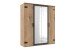 Kleiderschrank >Malmö< (B/H/T: 180x210x58 cm) in Plankeneiche-Nachbildung