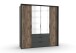 Kleiderschrank >Winnipeg< (B/H/T: 200x216x58 cm) in Graphit - 200x216x58 (BxHxT)