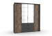 Kleiderschrank >Winnipeg< (B/H/T: 200x216x58 cm) in Graphit - 200x216x58 (BxHxT)