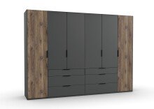 Kleiderschrank >Winnipeg< (B/H/T: 300x216x58 cm) in...