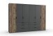 Kleiderschrank >Winnipeg< (B/H/T: 300x216x58 cm) in Graphit - 300x216x58 (BxHxT)