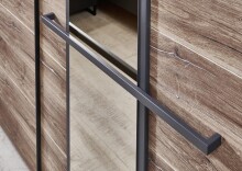 Kleiderschrank >Winnipeg< (B/H/T: 250x218x65 cm) in Graphit - 250x218x65 (BxHxT)