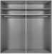 Kleiderschrank >Altona1< (B/H/T: 180x198x64 cm) in Weiß - 180x198x64cm (BxHxT)
