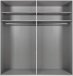 Kleiderschrank >Altona1< (B/H/T: 180x198x64 cm) in Weiß - 180x198x64cm (BxHxT)