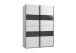 Kleiderschrank >Altona1< (B/H/T: 135x198x64 cm) in Weiß - 135x198x64cm (BxHxT)