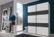 Kleiderschrank >Altona1< (B/H/T: 135x198x64 cm) in Weiß - 135x198x64cm (BxHxT)
