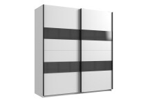 Kleiderschrank >Altona1< (B/H/T: 180x198x64 cm) in Weiß - 180x198x64cm (BxHxT)