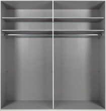 Kleiderschrank >Altona1< (B/H/T: 180x198x64 cm) in Weiß - 180x198x64cm (BxHxT)
