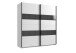 Kleiderschrank >Altona1< (B/H/T: 180x198x64 cm) in Weiß - 180x198x64cm (BxHxT)