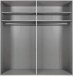 Kleiderschrank >Altona1< (B/H/T: 180x198x64 cm) in Weiß - 180x198x64cm (BxHxT)