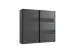 Kleiderschrank >Altona2< (B/H/T: 225x210x65 cm) in Graphit - 225x210x65 (BxHxT)