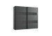 Kleiderschrank >Altona2< (B/H/T: 225x210x65 cm) in Graphit - 225x210x65 (BxHxT)