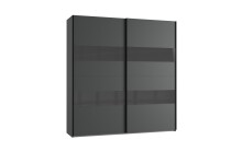 Kleiderschrank >Altona2< (B/H/T: 225x236x65 cm) in Graphit - 225x236x65 (BxHxT)
