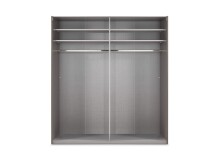 Kleiderschrank >Altona2< (B/H/T: 225x236x65 cm) in Graphit - 225x236x65 (BxHxT)