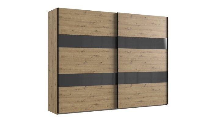 Kleiderschrank >Altona2< (B/H/T: 270x210x65 cm) in Artisan-Eiche-Nachbildung