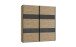 Kleiderschrank >Altona2< (B/H/T: 225x236x65 cm) in Artisan-Eiche-Nachbildung