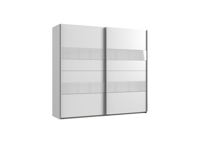 Kleiderschrank >Altona2< (B/H/T: 225x210x65 cm) in Weiß - 225x210x65cm (BxHxT)