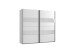 Kleiderschrank >Altona2< (B/H/T: 225x210x65 cm) in Weiß - 225x210x65cm (BxHxT)