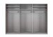 Kleiderschrank >Altona2< (B/H/T: 270x236x65 cm) in Weiß - 270x236x65cm (BxHxT)